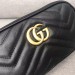 Gucci GG Marmont Mini Chain Bag In Black Leather