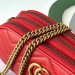 Gucci GG Marmont Mini Chain Bag In Red Leather
