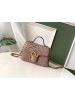 Gucci GG Marmont Mini Top Handle Bag In Dusty Pink Leather