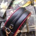 Gucci GG Marmont Mini Round Bag In Bicolor Diagonal Leather