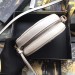 Gucci White GG Marmont Mini Round Shoulder Bag