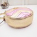 Gucci Pink Gold GG Marmont Mini Round Shoulder Bag