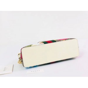 Gucci Ophidia GG Flora White Small Shoulder Bag