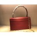 Gucci Red Osiride Leather Top Handle Bag