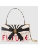 Gucci White Osiride Leather Top Handle Bag