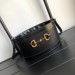 Gucci 1955 Horsebit Bucket Bag In Noir Calfskin