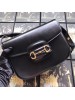 Gucci 1955 Horsebit Shoulder Bag In Black Leather