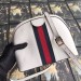 Gucci White Calfskin Ophidia Small Shoulder Bag