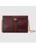 Gucci Bordeaux Ophidia Calfskin Small Shoulder Bag