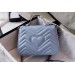 Gucci GG Marmont Mini Top Handle Bag In Pastel Blue Leather