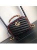 Gucci GG Marmont Small Shoulder Black Bag With Bamboo