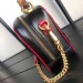 Gucci GG Marmont Small Shoulder Black Bag With Bamboo