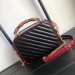 Gucci GG Marmont Small Shoulder Black Bag With Bamboo