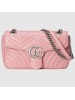 Gucci Pastel Pink GG Marmont Small Matelasse Shoulder Bag