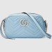 Gucci Pastel Blue GG Marmont Small Camera Shoulder Bag