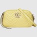 Gucci Pastel Yellow GG Marmont Small Camera Shoulder Bag