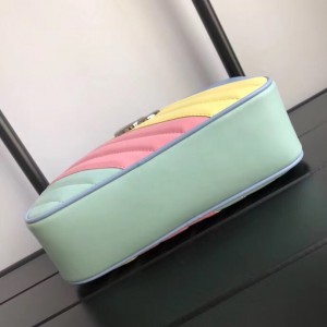 Gucci Multicolour GG Marmont Small Camera Shoulder Bag