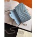 Gucci Pastel Blue GG Marmont Matelasse Super Mini Bag