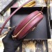 Gucci Bordeaux Calfskin Ophidia Mini Round Shoulder Bag