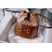 Gucci 1955 Horsebit Bucket Bag In GG canvas With Brown Calfskin