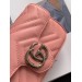 Gucci Pastel Pink GG Marmont Matelasse Super Mini Bag