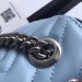 Gucci Pastel Blue GG Marmont Small Matelasse Shoulder Bag