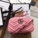 Gucci Pastel Pink GG Marmont Small Camera Shoulder Bag