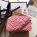 Gucci Pastel Pink GG Marmont Small Camera Shoulder Bag