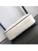 Gucci GG Marmont Small Camera Bag In White Diagonal Leather