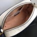 Gucci GG Marmont Small Camera Bag In White Diagonal Leather