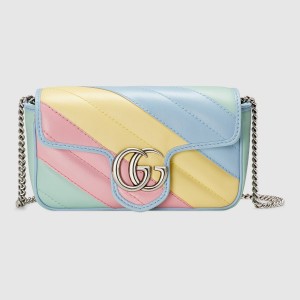 Gucci Multicolour GG Marmont Small Matelasse Shoulder Bag