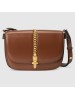 Gucci Sylvie 1969 Small Shoulder Bag In Brown Calfskin