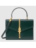 Gucci Sylvie 1969 Calfskin Small Top Handle Green Bag