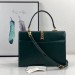 Gucci Sylvie 1969 Calfskin Small Top Handle Green Bag