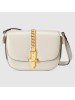 Gucci Sylvie 1969 Mini Shoulder Bag In White Calfskin