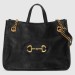 Gucci Horsebit 1955 Medium Tote Bag In Black Leather