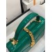 Gucci Sylvie 1969 Patent Mini Top Handle Green Bag