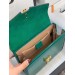 Gucci Sylvie 1969 Patent Mini Top Handle Green Bag