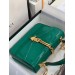 Gucci Sylvie 1969 Patent Mini Top Handle Green Bag