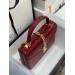 Gucci Sylvie 1969 Patent Mini Top Handle Red Bag