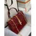 Gucci Sylvie 1969 Patent Mini Top Handle Red Bag