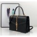 Gucci Sylvie 1969 Calfskin Small Top Handle Black Bag