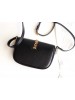 Gucci Sylvie 1969 Mini Shoulder Bag In Black Calfskin