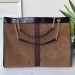 Gucci Brown Suede Rajah Maxi Tote