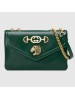 Gucci Green Rajah Medium Shoulder Bag