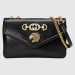 Gucci Black Rajah Medium Shoulder Bag