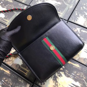 Gucci Rajah Small Black Shoulder Bag