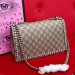 Gucci Pink Dionysus GG Supreme Crystal Small Shoulder Bag