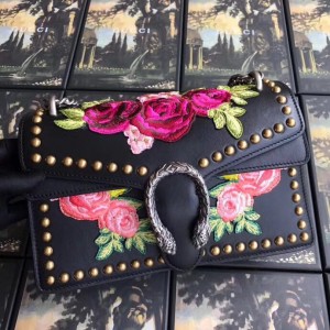 Gucci Dionysus Small Shoulder Floral Studs Bag