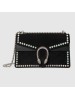 Gucci Black Dionysus Suede Crystal Small Shoulder Bag